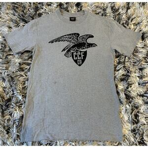 CC Filson Bald Eagle Made In USA T Shirt Size XS Gray